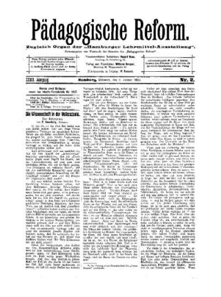 Die Wissenschaft in der Volksschule : (Schluß folgt)