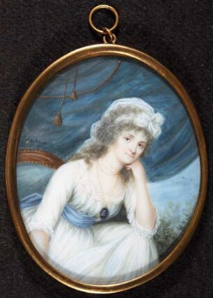 Bildnis einer jungen Dame mit weißer Haube