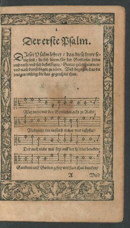 Der erste Psalm. - Der X. Psalm.