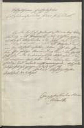 Brief von Franz von Paula Schrank an Regensburgische Botanische Gesellschaft