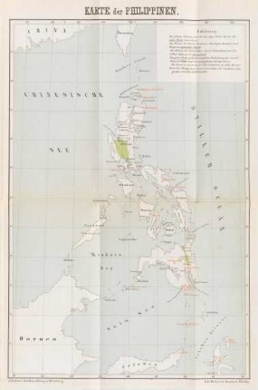 Karte der Philippinen