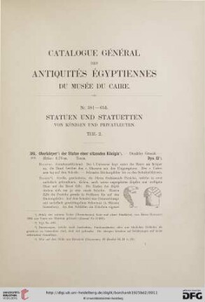 Statuen und Statuetten von Königen und Privatleuten: Teil 2