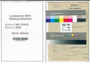 Entnazifizierung Richard Broch , geb. 00.00.0000 (Polizist)
