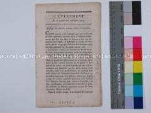 Gravures historiques des Jean-François Janinet - Bericht über den Auszug der Frauen von Paris nach Versailles mit Kupferstich