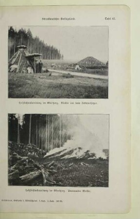 Holzkohlenbereitung im Oberharz: Brennender Meiler
