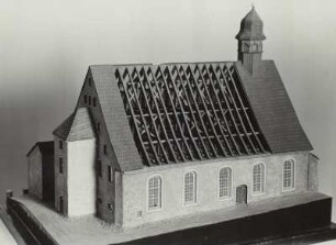 Modell der alten St. Johanniskirche (Hospitalkirche) Freiberg
