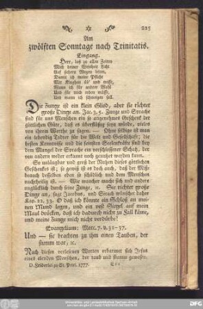 Am zwölften Sonntage nach Trinitatis.