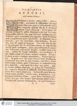 Praefatio Autoris