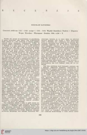 29: [Rezension von: Cracovia artificum 1551-1560, zeszyt 1, 1551-1552]