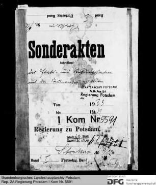 Etats- und Rechnungswesen sowie Steuerangelegenheiten in Storkow