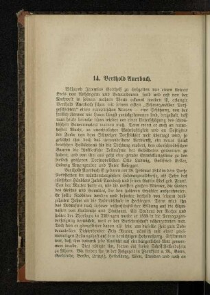 14. Berthold Auerbach.