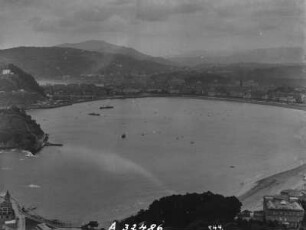 Die Bucht von San Sebastian : Blick auf die Bucht von San Sebastian