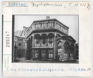 Florenz: Baptisterium, Aussenansicht