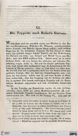 XI: Die Teppiche nach Rafael’s Cartons