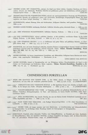 Chinesisches Porzellan (Nr. 1391-1403)