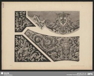 Decorations-Motive zum allgemeinen Gebrauch. Arabesken mit Frauenkopf