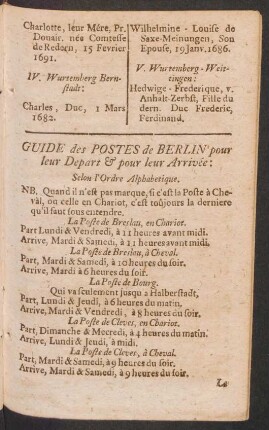 Guide des postes de Berlin pour leur depart & pour leur arrivée