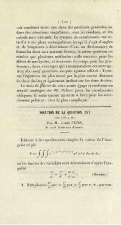 Solution de la question 257.