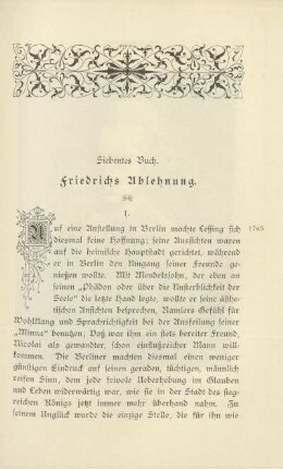 Siebentes Buch. Friedrichs Ablehung