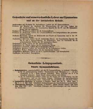 Jahresbericht über das K. Gymnasium Ludovicianum und die K. Lateinische Schule in Schweinfurt : für das Studienjahr ... 1860/61