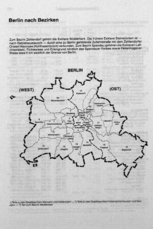 Karte: Berlin nach Bezirken