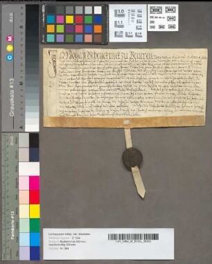 Freibrief für den Kotten Bröcker [Kirchspiel Gimbte].