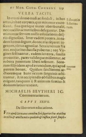Caput XXXVII. De liberorum educatione.