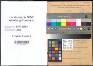 Entnazifizierung Helmut Freude , geb. 05.08.1891 (Postbetr.Ass.)