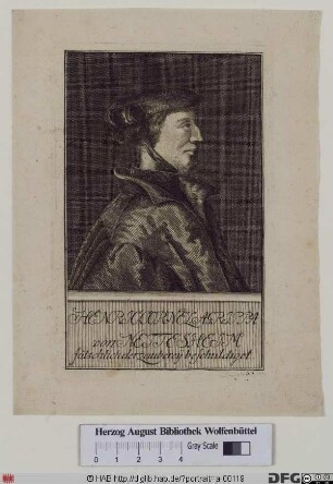 Bildnis Heinrich Cornelius (eig. Heinrich Cornelis) Agrippa von Nettesheim