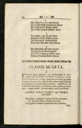 54-60, Classis Quarta