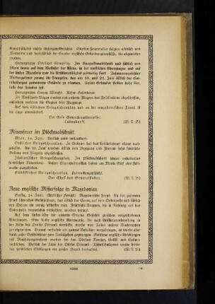 Neue englische Mißerfolge in Mazedonien.
