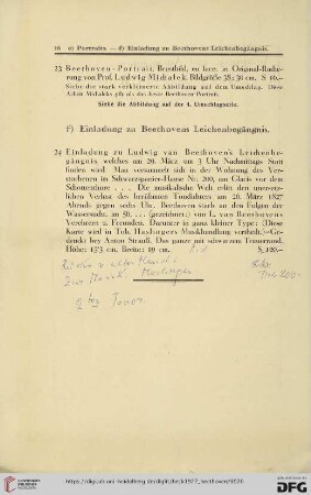 f) Einladung zu Beethovens Leichenbegängnis (Nr. 24)
