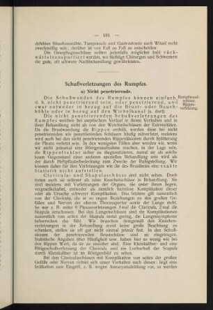101-162, V. Schussverletzungen des Rumpfes.