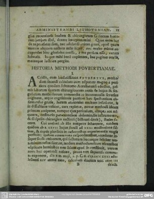 Historia Methodi Foubertianae