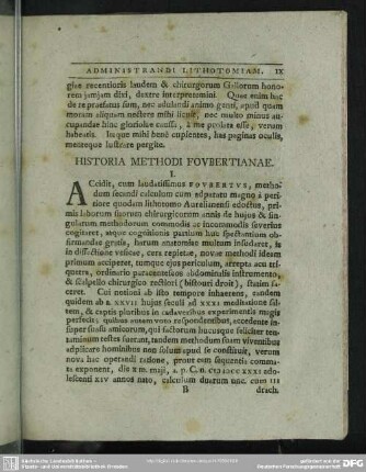 Historia Methodi Foubertianae