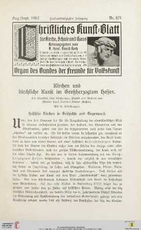 Nr. 8/9 (Aug./Sept. 1913)
