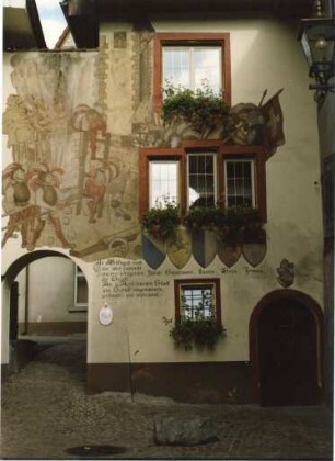 Sgraffito am Haus Schnitzer
