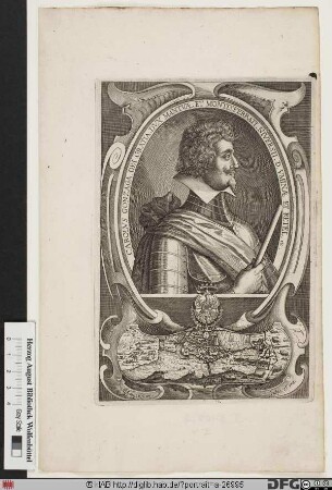 Bildnis Carlo I. (Gonzaga), 1595 duc de Nevers et Rethel, 1628-37 Herzog von Mantua und Montferrat