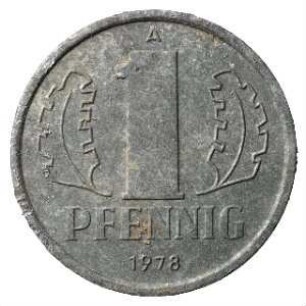 Fundmünze, Pfennig, 1978