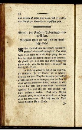 Mittel, den Kindern Todesfurcht einzuflößen.