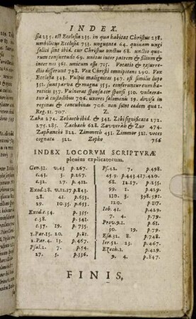 Index Locorum Scripturæ plenius explicatoium.