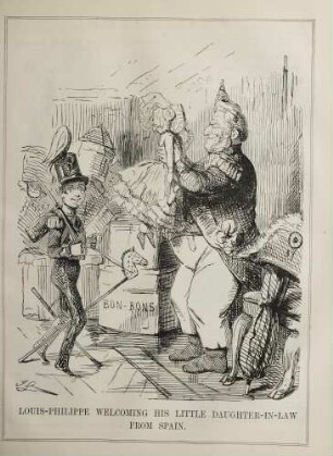 Louis-Philippe welcoming his little daughter-in-law from Spain