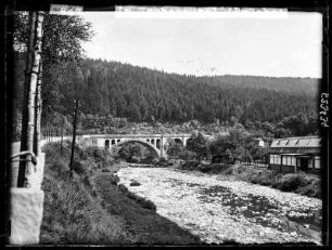 Im Zschopautal. Brücke in Wilischthal über die Zschopau