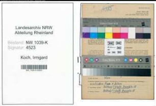 Entnazifizierung Irmgard Koch , geb. 23.02.1911 (Krankenschwester)