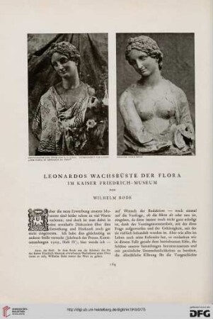Leonardos Wachsbüste der Flora