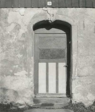 Dörnthal (Pfaffroda-Dörnthal), Hauptstraße 19. Wohnstallhaus (Hof Nr. 20). Hauseingang