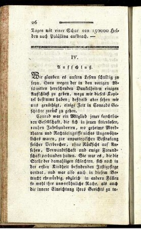 IV. Aufschluß