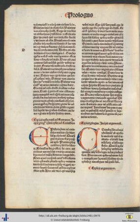 Prologus in primam epistolam ad Corinthios