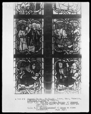 Südliches Chorfenster — Die Geschichte vom armen Lazarus