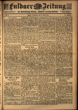 Ausgabe vom Donnerstag, den 28. März 1901.